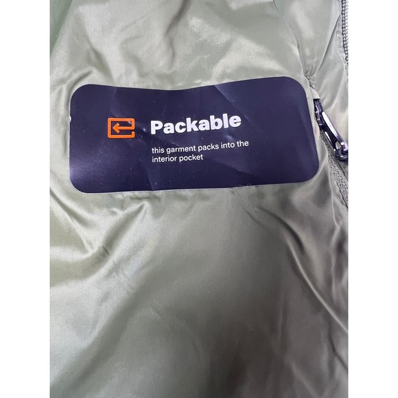 Bass Outdoor Men's Quilted Full Zip Jacket Moss Green Sz Large Lightweight NWT - Picture 12 of 16